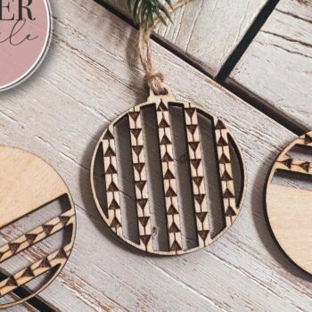 Intra απο ξύλο plywood 3mm-4mm πάχος Χριστουγεννιάτικων στολιδιών Boho Δίασταση 8x8 cm INTRAFABR-71918910 - Image 4