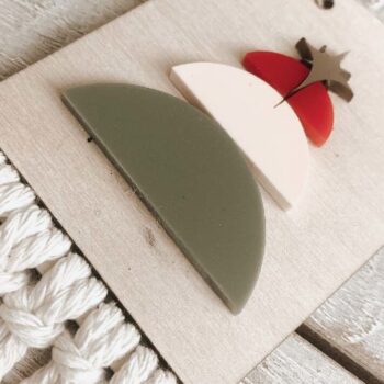 Intra απο ξύλο plywood 3mm-4mm πάχος Boho Χριστουγεννιάτικο Δέντρο Γιρλάντα Δίασταση 15x15 cm INTRAFABR-72642543 - Image 3