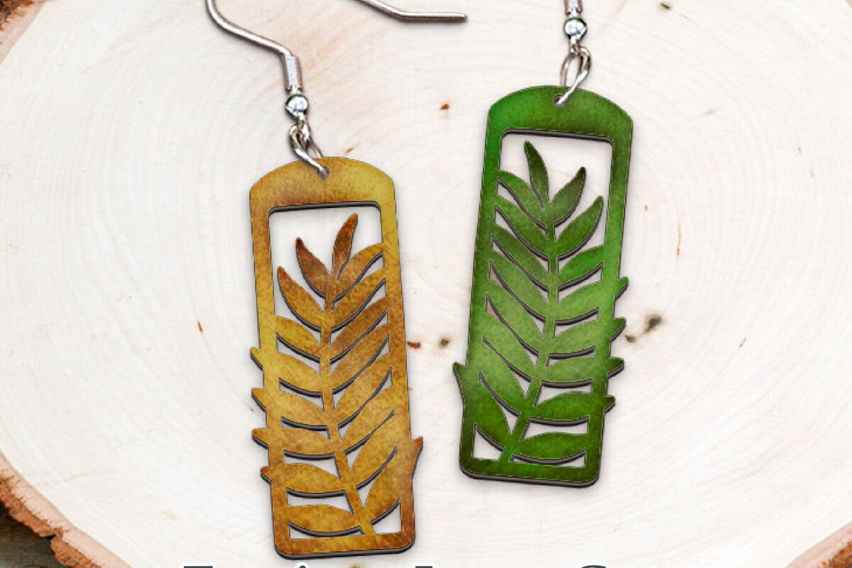 Intra απο ξύλο plywood 3mm-4mm πάχος Σκουλαρίκια Boho Cut . Δίασταση 4x4 cm INTRAFABR-116234270