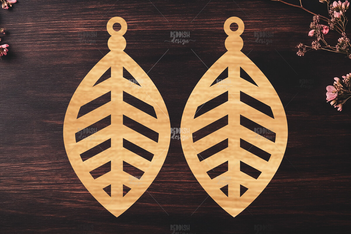 Intra απο ξύλο plywood 3mm-4mm πάχος Σκουλαρίκια Boho Δίασταση 3x3 cm INTRAFABR-119112991