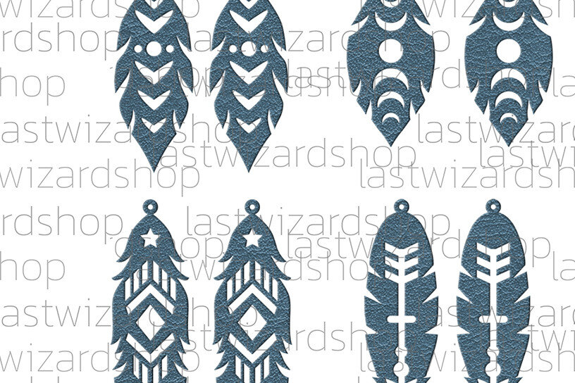 Intra απο ξύλο plywood 3mm-4mm πάχος Σκουλαρίκια με πούπουλα Boho , Bohemian Faux Δίασταση 3x3 cm INTRAFABR-25884131