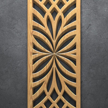 Intra απο ξύλο plywood 3mm-4mm πάχος Boho Floral γεωμετρικό πάνελ Δίασταση 3600x5400 cm INTRAFABR-122882913 - Image 4