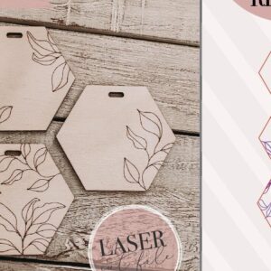 Intra απο ξύλο plywood 3mm-4mm πάχος μπρελόκ Boho Floral Δίασταση 4x4 cm INTRAFABR-74342811