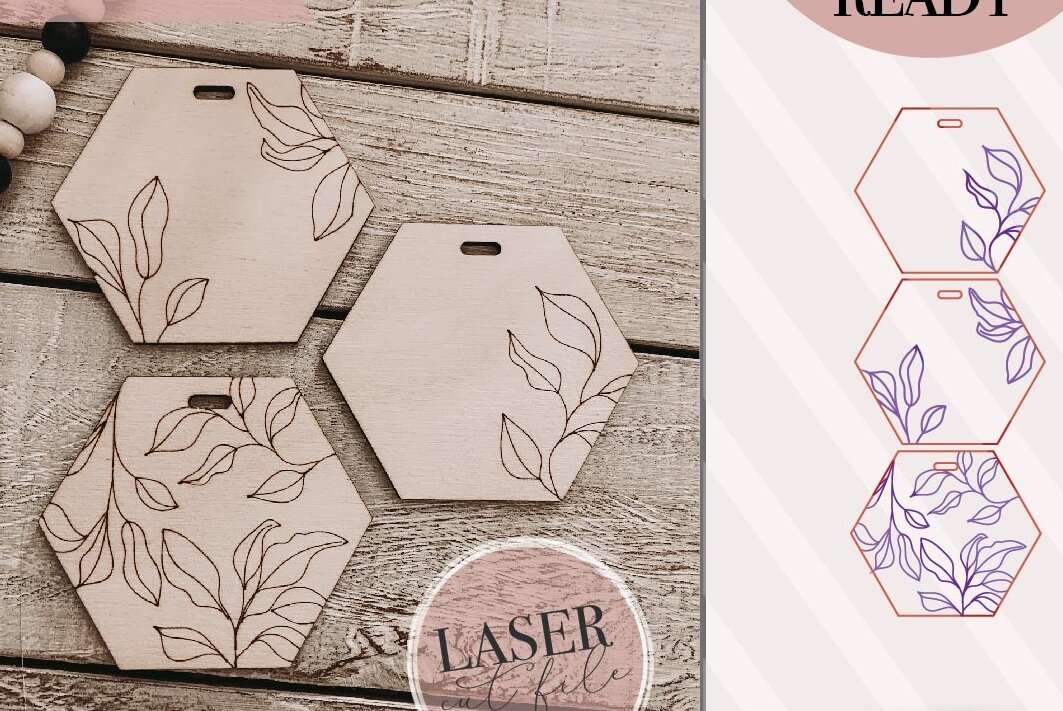 Intra απο ξύλο plywood 3mm-4mm πάχος μπρελόκ Boho Floral Δίασταση 4x4 cm INTRAFABR-74342811