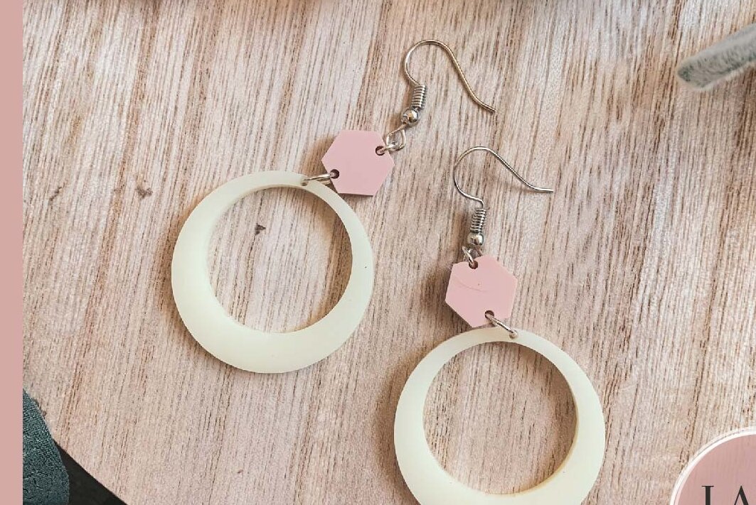 Intra απο ξύλο plywood 3mm-4mm πάχος Σκουλαρίκια λέιζερ Boho Δίασταση 3x3 cm INTRAFABR-73210292 - Image 3