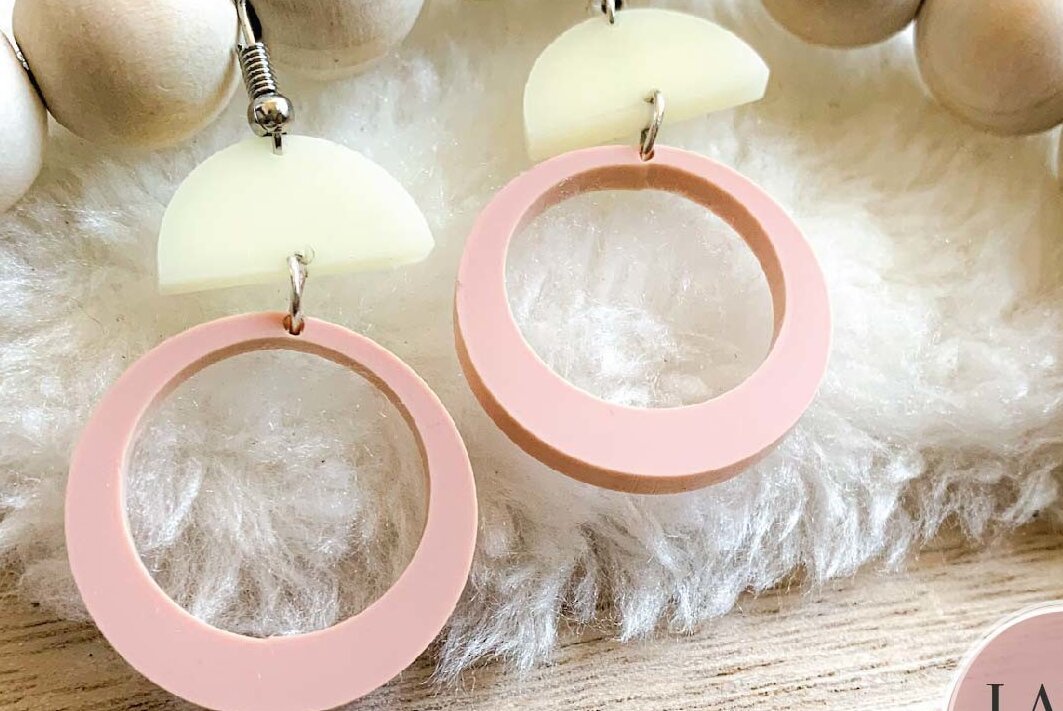 Intra απο ξύλο plywood 3mm-4mm πάχος Σκουλαρίκια λέιζερ Boho Δίασταση 3x3 cm INTRAFABR-73210442 - Image 5