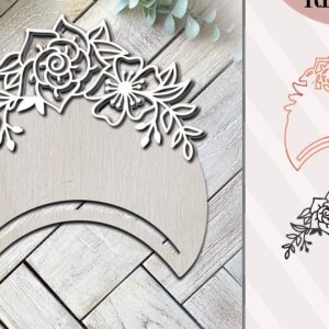 Intra απο ξύλο plywood 3mm-4mm πάχος αποκοπής Boho Macrame Δίασταση 15x15 cm INTRAFABR-74750641