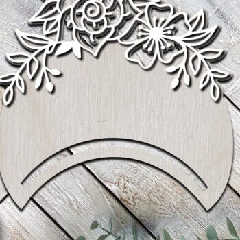 Intra απο ξύλο plywood 3mm-4mm πάχος αποκοπής Boho Macrame Δίασταση 15x15 cm INTRAFABR-74750641 - Image 3