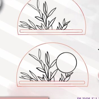 Intra απο ξύλο plywood 3mm-4mm πάχος αποκοπής Boho Macrame Δίασταση 30x20 cm INTRAFABR-74744778 - Image 2