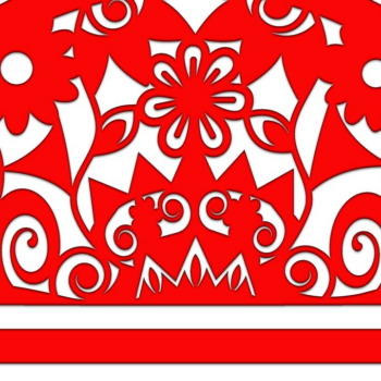 Intra απο ξύλο plywood 3mm-4mm πάχος Boho Macrame | αποκοπής Macrame Δίασταση 30x30 cm INTRAFABR-35774784 - Image 1