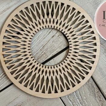 Intra απο ξύλο plywood 3mm-4mm πάχος Boho Mandala Δίασταση 30x30 cm INTRAFABR-70596948 - Image 3