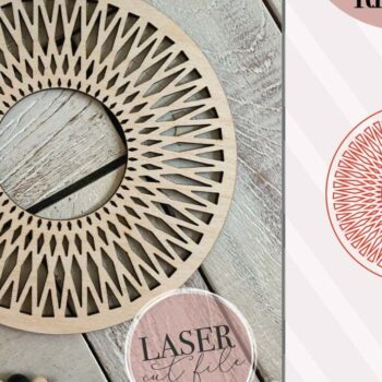 Intra απο ξύλο plywood 3mm-4mm πάχος Boho Mandala Δίασταση 30x30 cm INTRAFABR-70596948 - Image 4