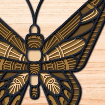 Intra απο ξύλο plywood 3mm-4mm πάχος πολλαπλών στρώσεων BOHO Δίασταση 15x15 cm INTRAFABR-75328725 - Image 2