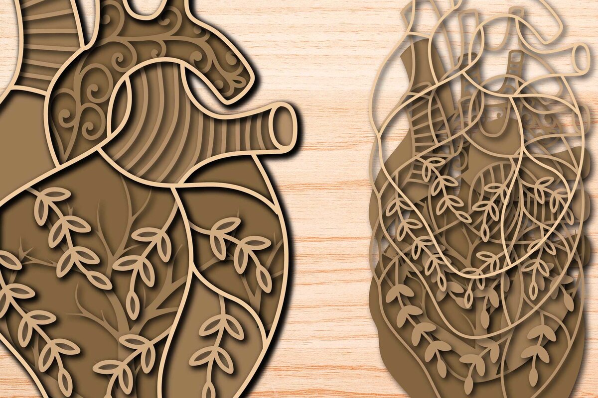 Intra απο ξύλο plywood 3mm-4mm πάχος κοπής πολλαπλών επιπέδων λέιζερ BOHO Δίασταση 15x15 cm INTRAFABR-75297543