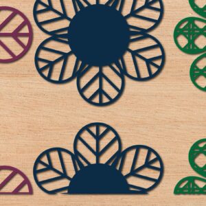Intra απο ξύλο plywood 3mm-4mm πάχος Boho Name Sign , Rattan  Δίασταση 25x25 cm INTRAFABR-42923838