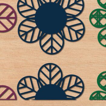 Intra απο ξύλο plywood 3mm-4mm πάχος Boho Name Sign , Rattan  Δίασταση 25x25 cm INTRAFABR-42923838 - Image 1