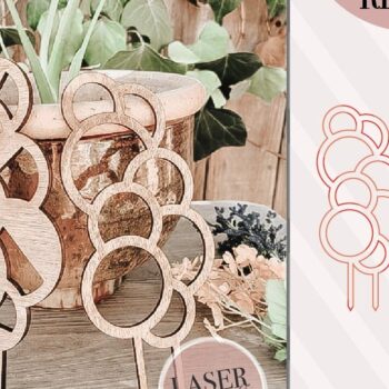 Intra απο ξύλο plywood 3mm-4mm πάχος Boho Plant Trellis Houseplant Stakes Δίασταση 4x4 cm INTRAFABR-72796980 - Image 1