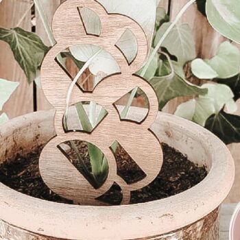 Intra απο ξύλο plywood 3mm-4mm πάχος Boho Plant Trellis Houseplant Stakes Δίασταση 4x4 cm INTRAFABR-72796980 - Image 4