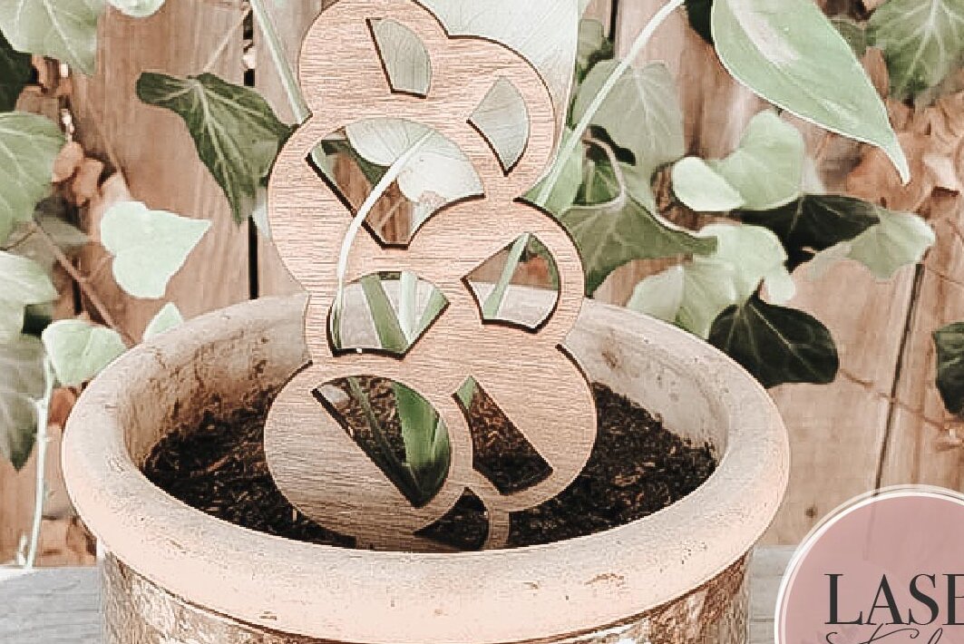 Intra απο ξύλο plywood 3mm-4mm πάχος Boho Plant Trellis Houseplant Stakes Δίασταση 4x4 cm INTRAFABR-72796980 - Image 4