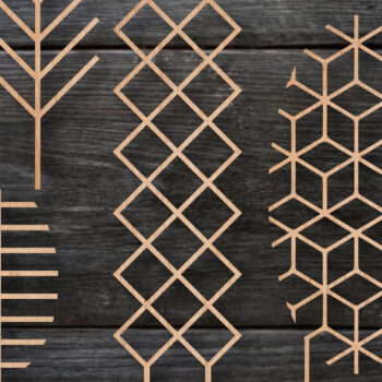 Intra απο ξύλο plywood 3mm-4mm πάχος Boho Plant Trellis Stakes φυτών εσωτερικού χώρου Δίασταση 15x15 cm INTRAFABR-26141290 - Image 1