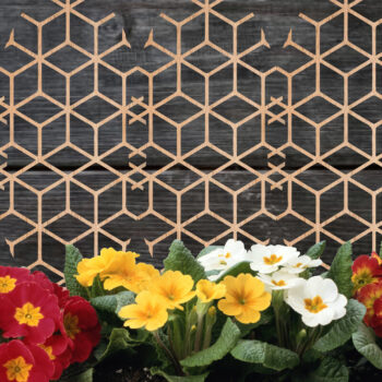 Intra απο ξύλο plywood 3mm-4mm πάχος Boho Plant Trellis Stakes φυτών εσωτερικού χώρου Δίασταση 15x15 cm INTRAFABR-26141290 - Image 2