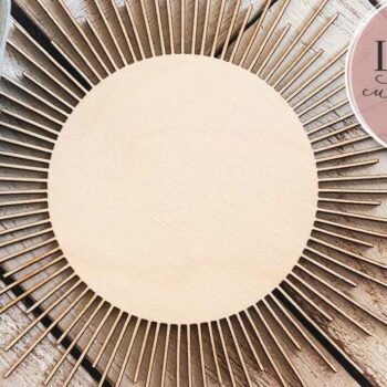 Intra απο ξύλο plywood 3mm-4mm πάχος Boho Sun Δίασταση 30x20 cm INTRAFABR-71444112 - Image 3