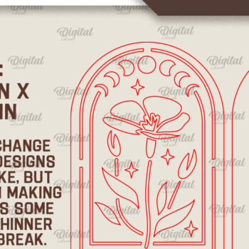 Intra απο ξύλο plywood 3mm-4mm πάχος Σχέδιο κοπής με λέιζερ διακόσμηση τοίχου Boho Δίασταση 30x20 cm INTRAFABR-103398809 - Image 2