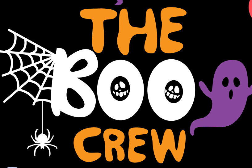 Intra απο ξύλο plywood 3mm-4mm πάχος Boo Crew , Halloween, the Boo Crew Δίασταση 15x15 cm INTRAFABR-81355251 - Image 2