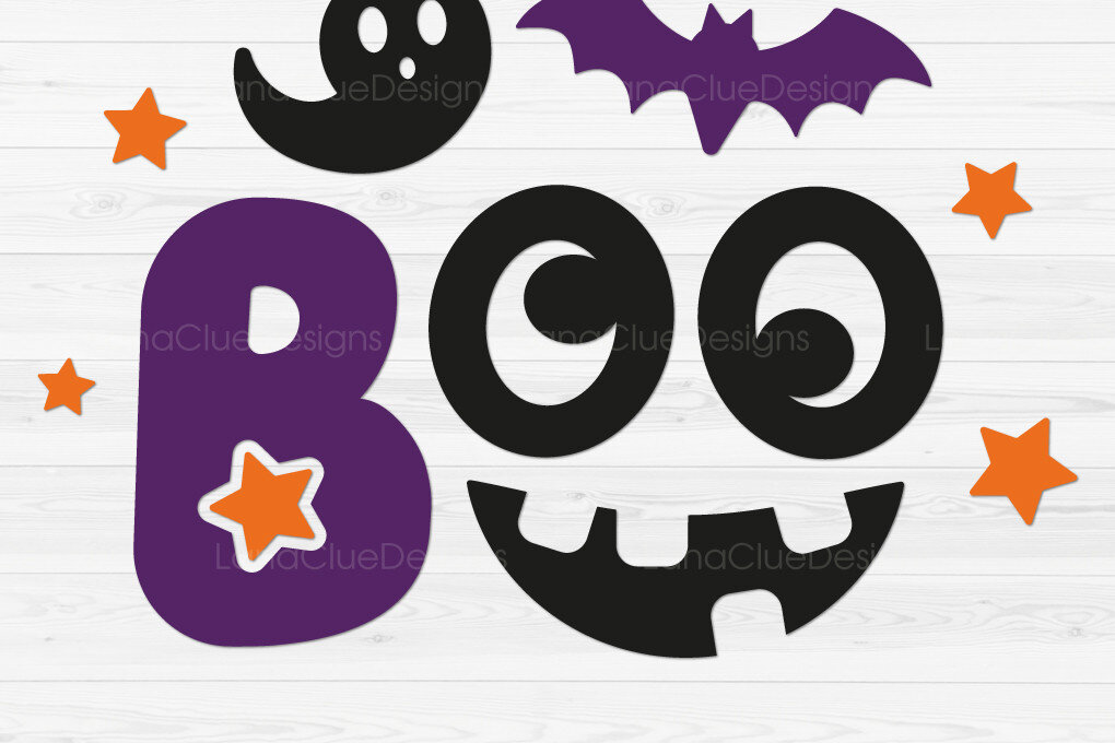 Intra απο ξύλο plywood 3mm-4mm πάχος Boo - Funny Halloween Design Δίασταση 15x15 cm INTRAFABR-72691180 - Image 1