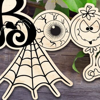 Intra απο ξύλο plywood 3mm-4mm πάχος Boo Sign V3 Δίασταση 30x20 cm INTRAFABR-36739457 - Image 1