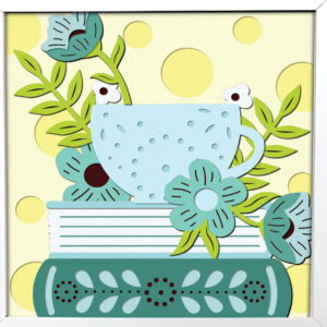 Intra απο ξύλο plywood 3mm-4mm πάχος Βιβλίο 3D Layered Reading Δίασταση 7x7 cm INTRAFABR-96656628