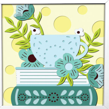 Intra απο ξύλο plywood 3mm-4mm πάχος Βιβλίο 3D Layered Reading Δίασταση 7x7 cm INTRAFABR-96656628 - Image 1