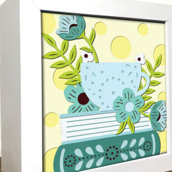 Intra απο ξύλο plywood 3mm-4mm πάχος Βιβλίο 3D Layered Reading Δίασταση 7x7 cm INTRAFABR-96656628 - Image 2