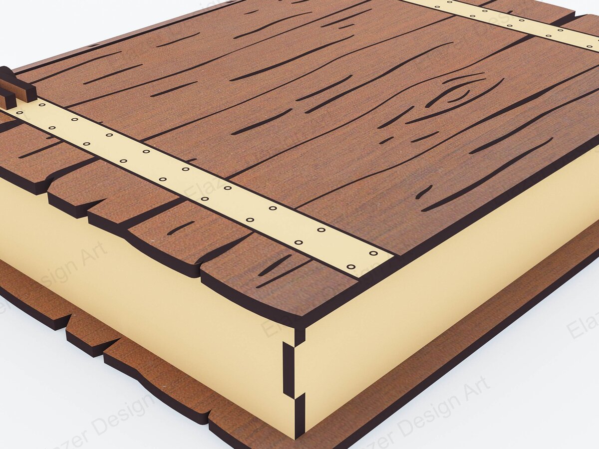 Intra απο ξύλο plywood 3mm-4mm πάχος Book Box , Gift Box Δίασταση 10x10 cm INTRAFABR-77947947 - Image 6