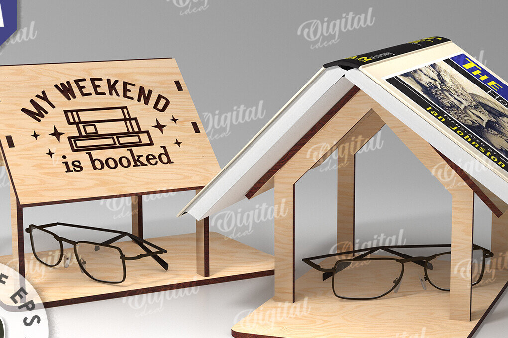 Intra απο ξύλο plywood 3mm-4mm πάχος Βιβλιοθήκη κοπής με λέιζερ. Βιβλιοθήκη Δίασταση 30x20 cm INTRAFABR-108439017 - Image 1