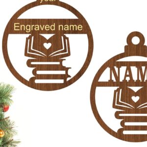 Intra απο ξύλο plywood 3mm-4mm πάχος Book Lovers Book Lovers Ornament Δίασταση 3x3 cm INTRAFABR-77138829