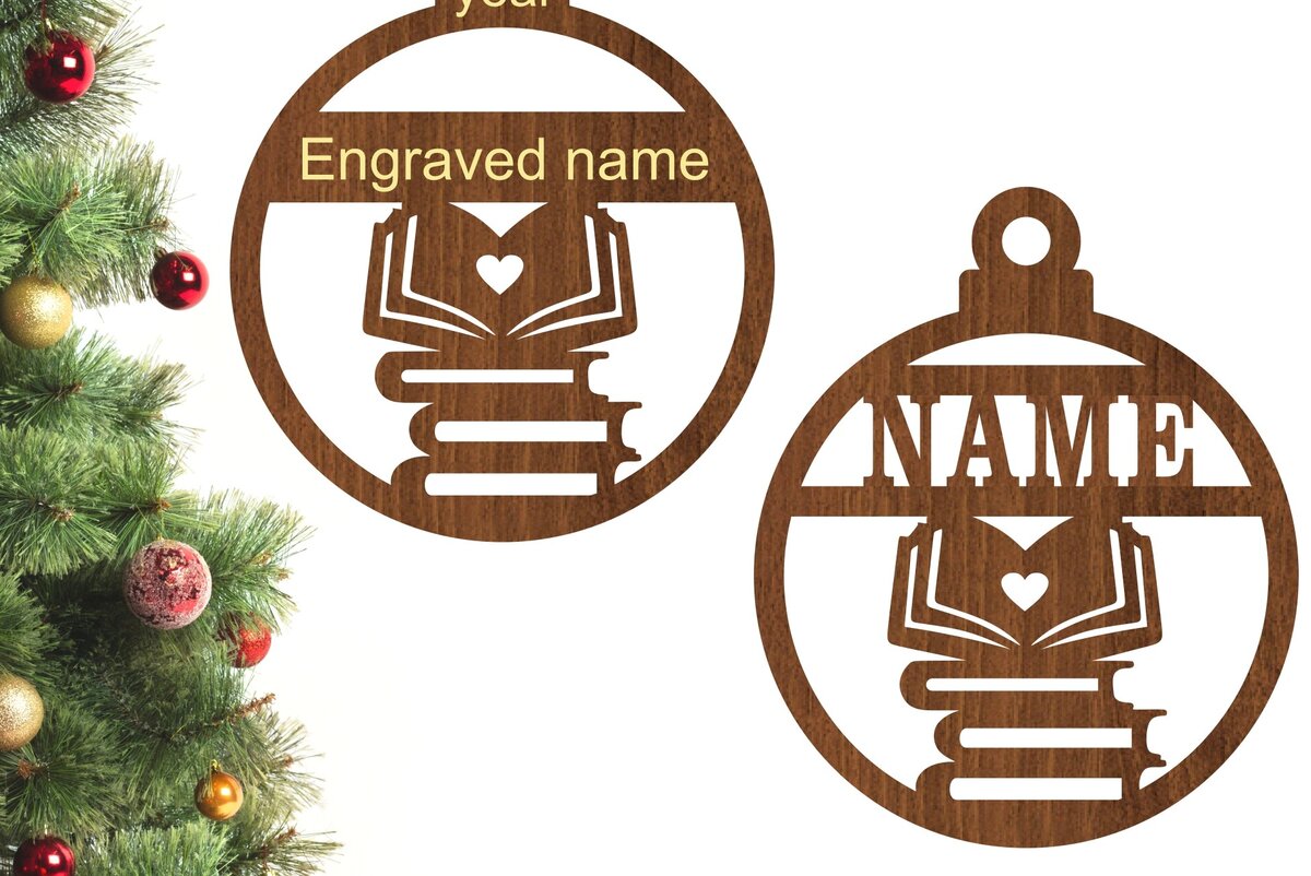 Intra απο ξύλο plywood 3mm-4mm πάχος Book Lovers Book Lovers Ornament Δίασταση 3x3 cm INTRAFABR-77138829