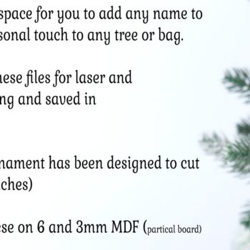 Intra απο ξύλο plywood 3mm-4mm πάχος Book Lovers Χριστουγεννιάτικο Στολίδι  Δίασταση 3x3 cm INTRAFABR-96343786 - Image 3