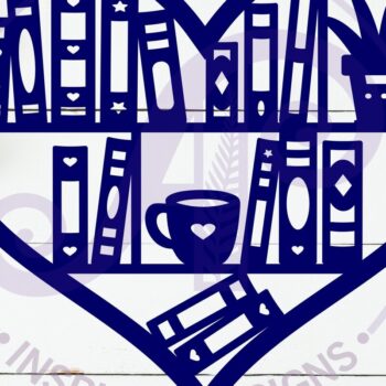 Intra απο ξύλο plywood 3mm-4mm πάχος Επιτοίχια ταμπέλα Heart Lovers Book, . Δίασταση 10x10 cm INTRAFABR-122229445 - Image 2