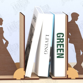 Intra απο ξύλο plywood 3mm-4mm πάχος Βιβλιοθήκη με λέιζερ | Πώμα βιβλίου | CNC Δίασταση 15x15 cm INTRAFABR-119955491 - Image 1