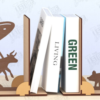 Intra απο ξύλο plywood 3mm-4mm πάχος Βιβλιοθήκη με λέιζερ | Πώμα βιβλίου | CNC Δίασταση 15x15 cm INTRAFABR-119955493 - Image 1