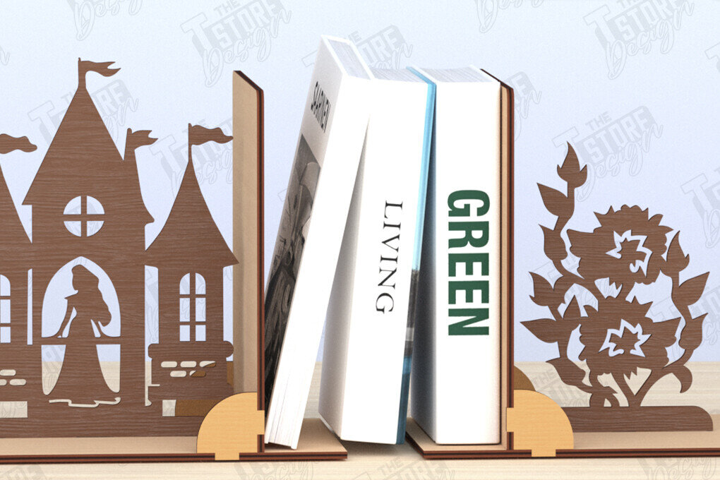 Intra απο ξύλο plywood 3mm-4mm πάχος Βιβλιοθήκη με λέιζερ | Πώμα βιβλίου | CNC Δίασταση 15x15 cm INTRAFABR-120176797