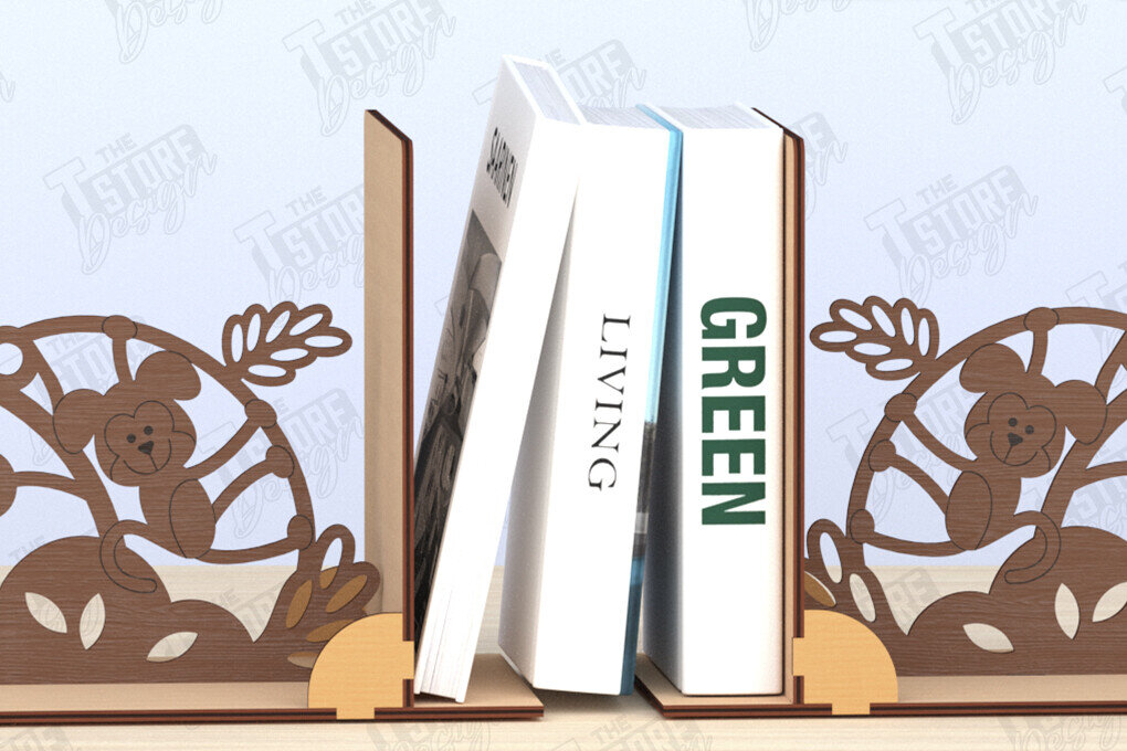 Intra απο ξύλο plywood 3mm-4mm πάχος Βιβλιοθήκη με λέιζερ | Πώμα βιβλίου | CNC Δίασταση 15x15 cm INTRAFABR-120176802