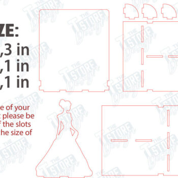 Intra απο ξύλο plywood 3mm-4mm πάχος κοπής με λέιζερ Bookends | Πώμα βιβλίου Δίασταση 15x15 cm INTRAFABR-120177385 - Image 2