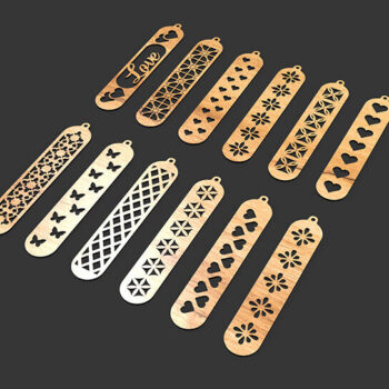 Intra απο ξύλο plywood 3mm-4mm πάχος Σελιδοδείκτης αρχείου αποκοπής λέιζερ Δίασταση 4x4 cm INTRAFABR-105207658 - Image 3