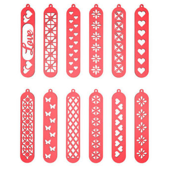 Intra απο ξύλο plywood 3mm-4mm πάχος Σελιδοδείκτης αρχείου αποκοπής λέιζερ Δίασταση 4x4 cm INTRAFABR-105207658 - Image 4