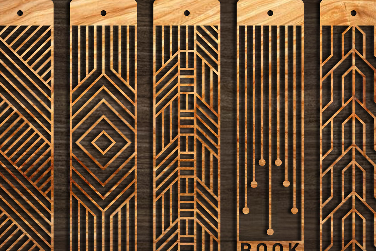 Intra απο ξύλο plywood 3mm-4mm πάχος Σελιδοδείκτης  Set Δίασταση 10x20 cm INTRAFABR-103890650 - Image 5