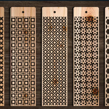 Intra απο ξύλο plywood 3mm-4mm πάχος Σελιδοδείκτης  Set Δίασταση 10x20 cm INTRAFABR-103890850 - Image 1