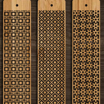 Intra απο ξύλο plywood 3mm-4mm πάχος Σελιδοδείκτης  Set Δίασταση 10x20 cm INTRAFABR-103890850 - Image 2