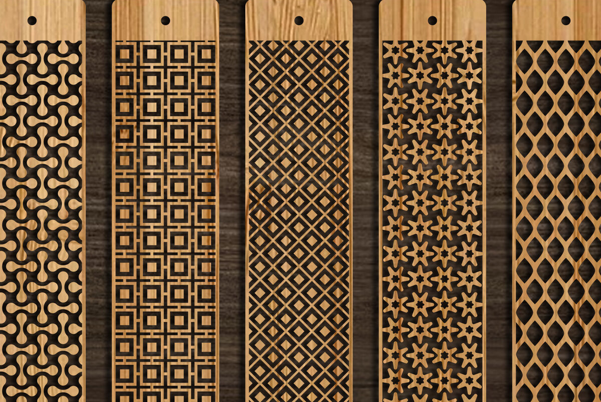 Intra απο ξύλο plywood 3mm-4mm πάχος Σελιδοδείκτης  Set Δίασταση 10x20 cm INTRAFABR-103890850 - Image 2